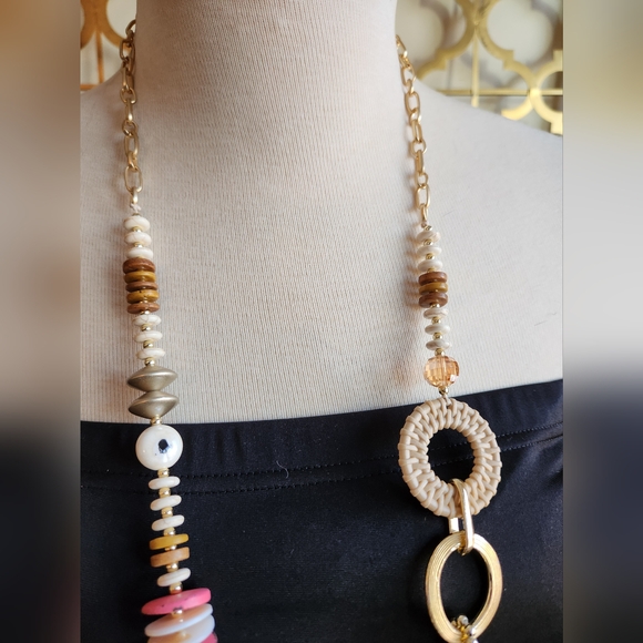 Elegant Multicolor Crystal Beaded Necklace - Picture 6 of 14